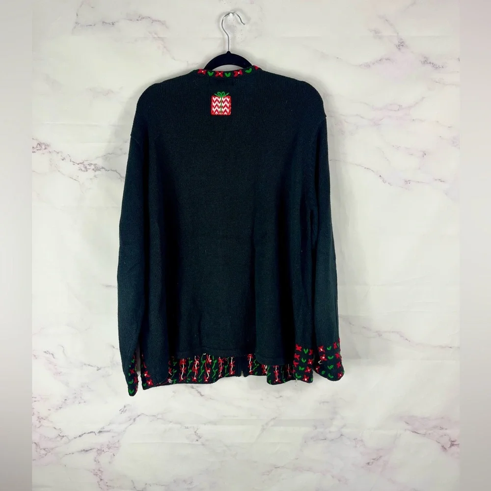 VINTAGE Y2K Embroidered Sweater Cardigan